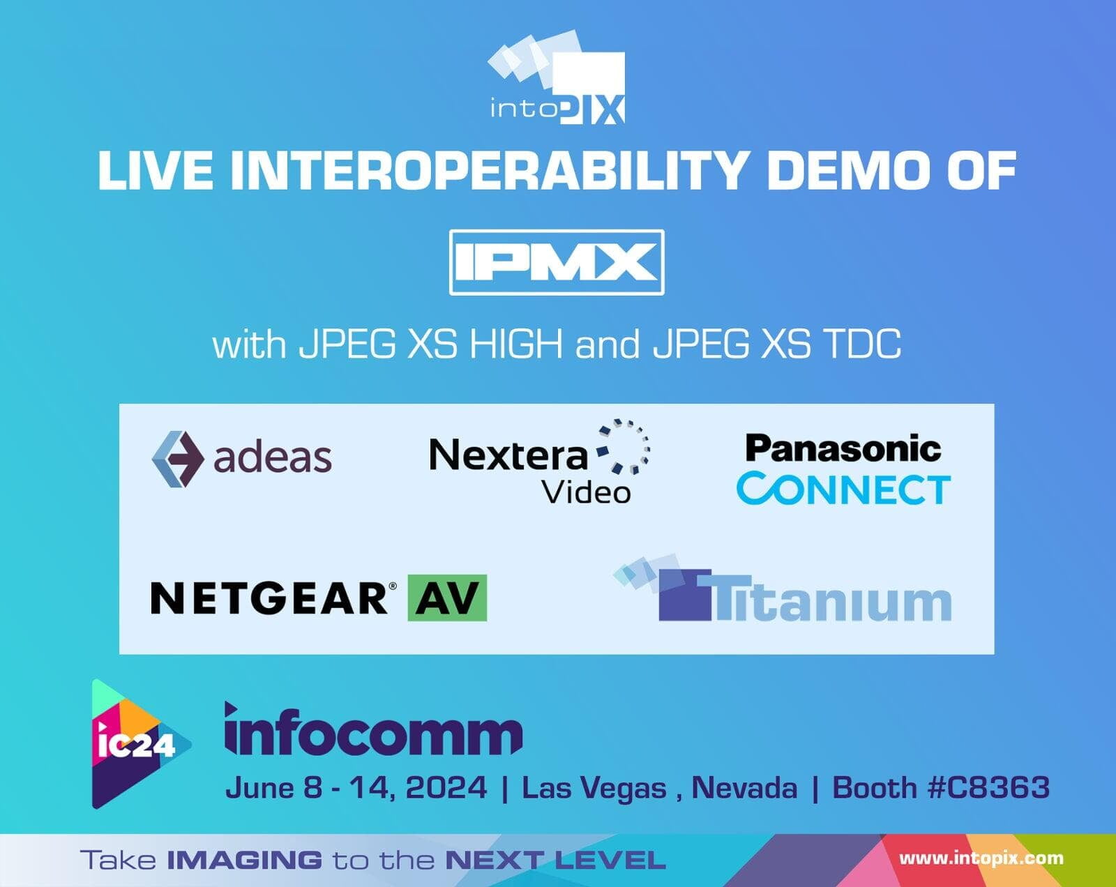 intoPIXは、InfoComm 2024でライブのIPMX相互運用性デモを開催